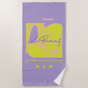 Lola's Music Player Beach Towel