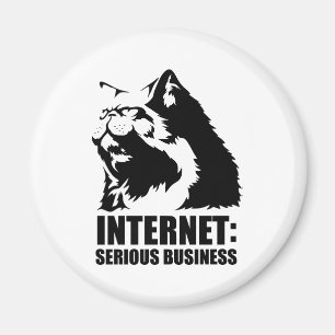 lolcat the internet is serious business magnet