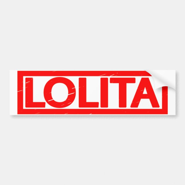 Lolita Stamp Bumper Sticker (Front)