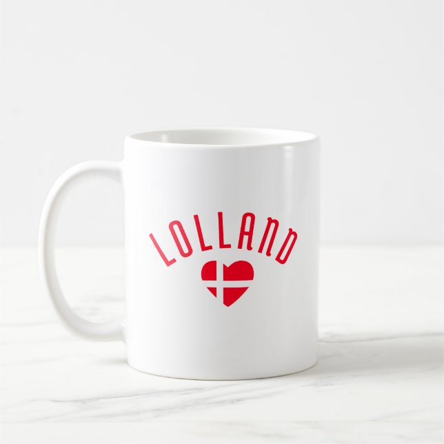 LOLLAND Denmark Heart Coffee Mug (Left)