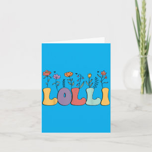 Lolli Gifts Women Wildflower Floral Lolli Grandma Card