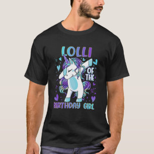 Lolli of the Birthday Party Girl Dabbing Unicorn 1 T-Shirt