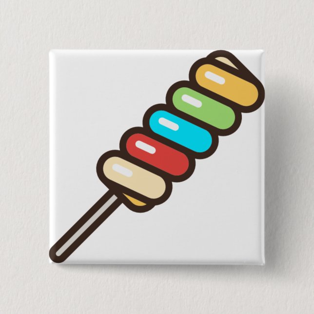 lollipop 15 cm square badge (Front)