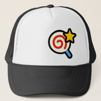 Lollipop and star trucker hat