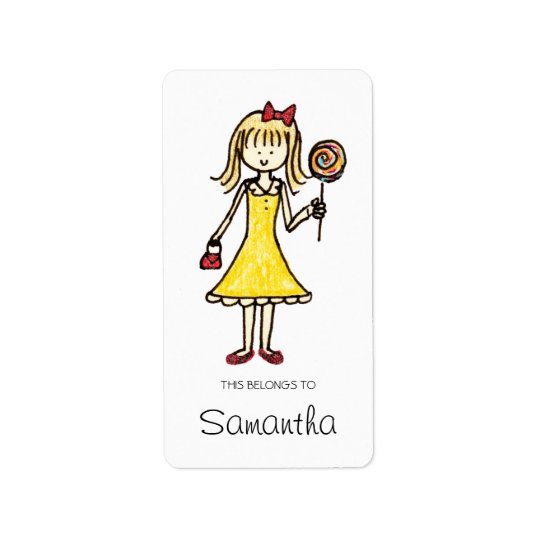 Lollipop Bookplates, Personalised Labels