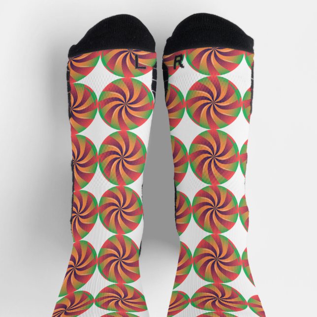 lollipop Candy Image Printed Causal Men Women  Socks (Top)