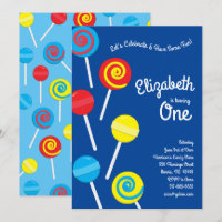 Lollipop Candy Kids 1st Birthday Party