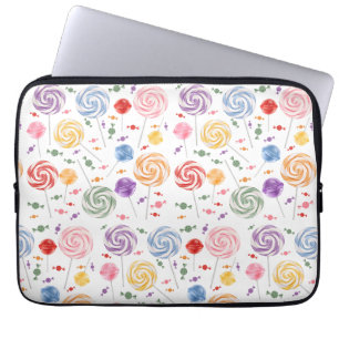Lollipop Candy Pattern Colourful Laptop Sleeve