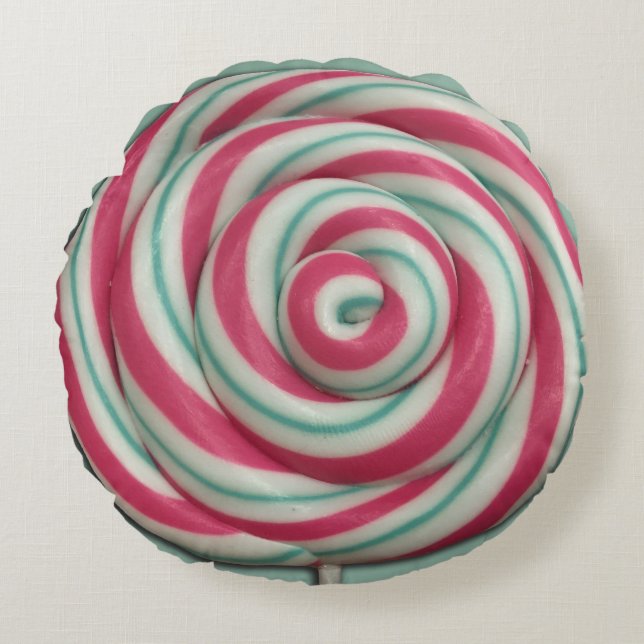 Lollipop Candy Swirl Round Cushion (Front)