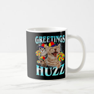 Lollipop Cat Meme Greetings Huzz Funny Silly Cats Coffee Mug