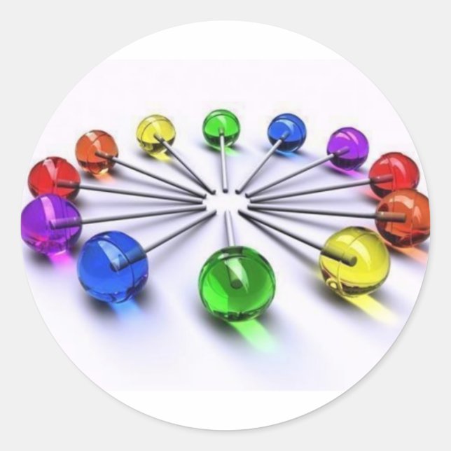 lollipop classic round sticker (Front)