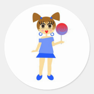 Lollipop Girl Sticker