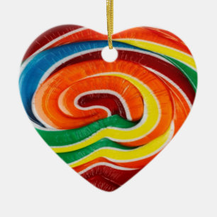 Lollipop Heart Ornament