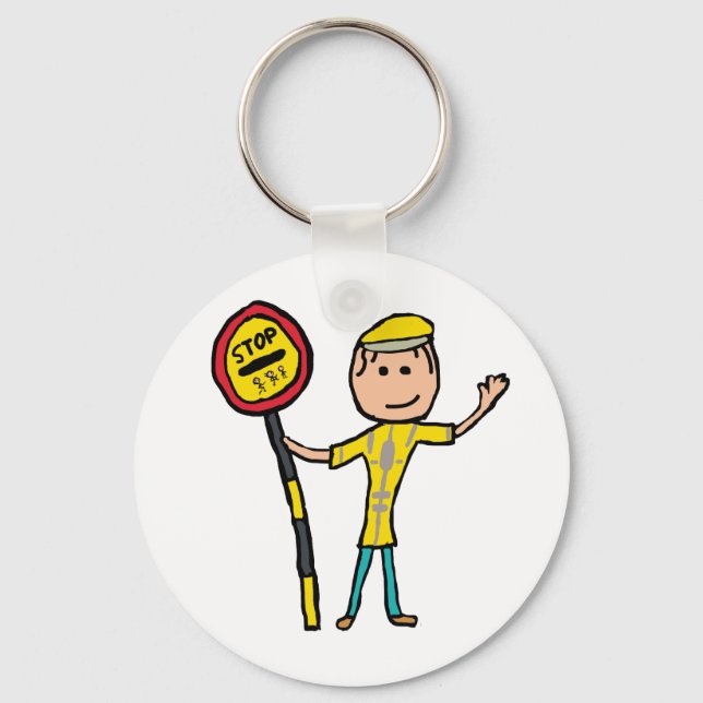 Lollipop Lady Key Ring (Front)