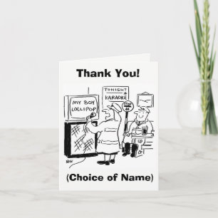 Lollipop Lady or Man Thank You! Thank You Card