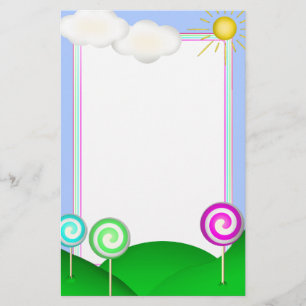 Lollipop land stationery