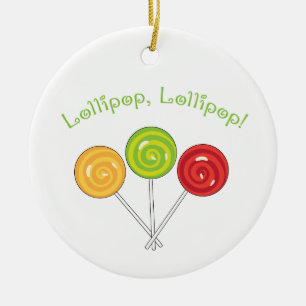 Lollipop Lollipop Ceramic Ornament