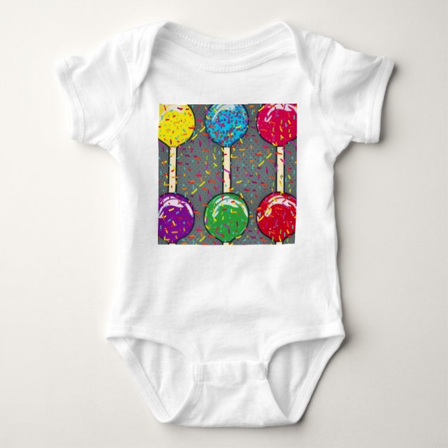 Lollipop Love Baby Bodysuit (Front)