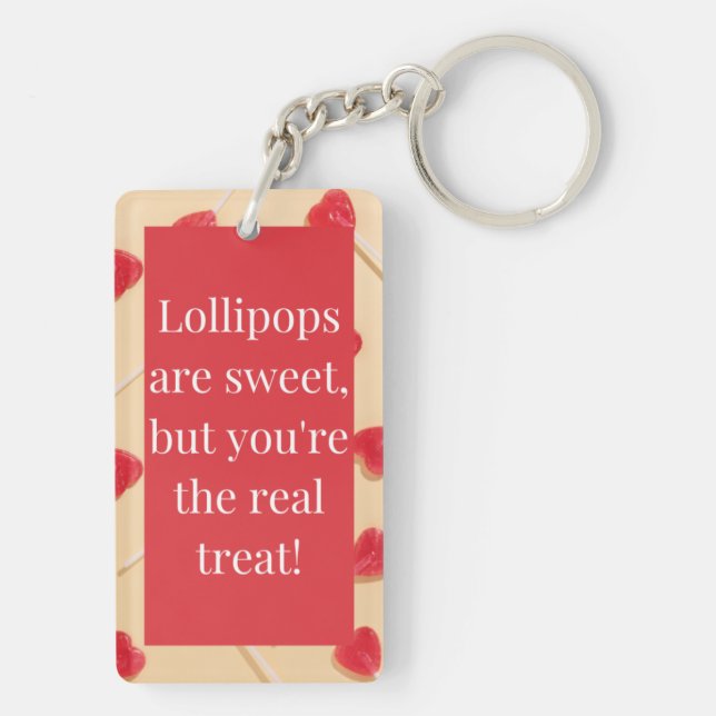 Lollipop love key ring (Back)
