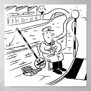 Lollipop Man is Fishing in the Canal Poster