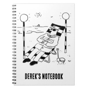 Lollipop Man is Sunbathing. Surreal Notebook