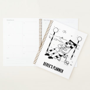 Lollipop Man is Sunbathing. Surreal Planner