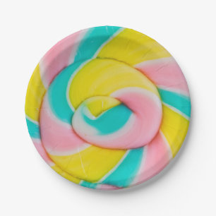 Lollipop paper plates