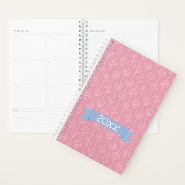 Lollipop Pink with Custom Year Planner (Display)