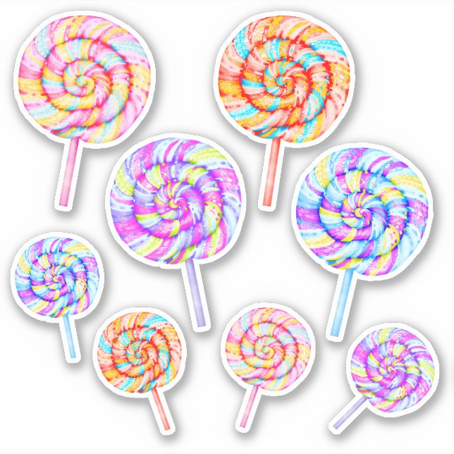 Lollipop Sweet Candy Caramel Illustration (Front)