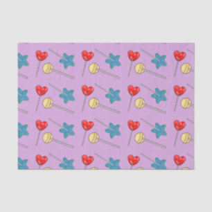 Lollipop Sweet Memory Heart Stars Colourful Love Tissue Paper