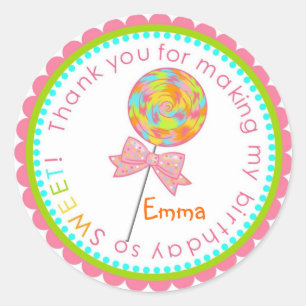 Lollipop Swirl Stickers