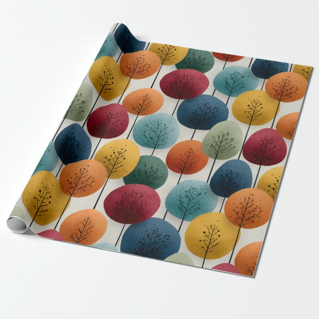Lollipop Tree Wrapping Paper (Unrolled)