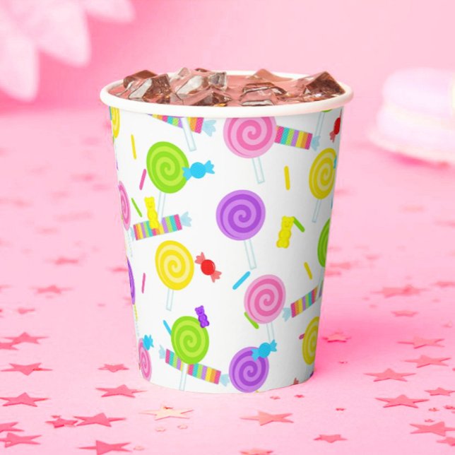 Lollipops and Candy Sweet Treats Paper Cups (Creator Uploaded)