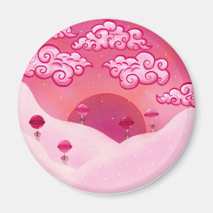 Lollipops and pretty clouds magnet