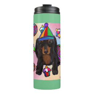 Lollipops Black Doxie Thermal Tumbler