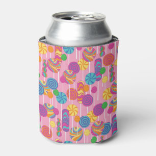 Lollipops Candy Pattern Can Cooler