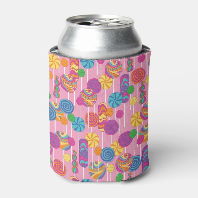 Lollipops Candy Pattern Can Cooler (Can Front)