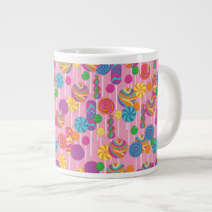 Lollipops Candy Pattern Large Coffee Mug