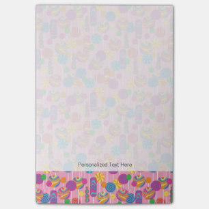 Lollipops Candy Pattern Post-it Notes