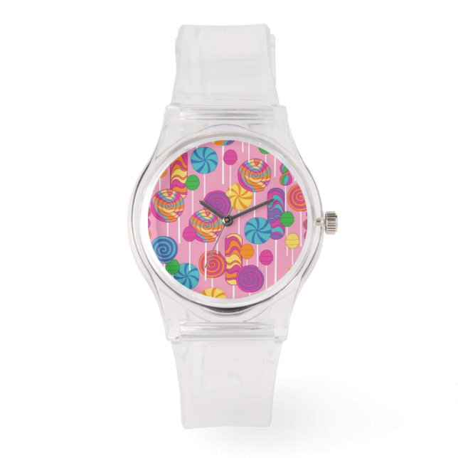 Lollipops Candy Pattern Watch (Front)
