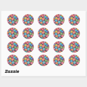 Lollipops Classic Round Sticker