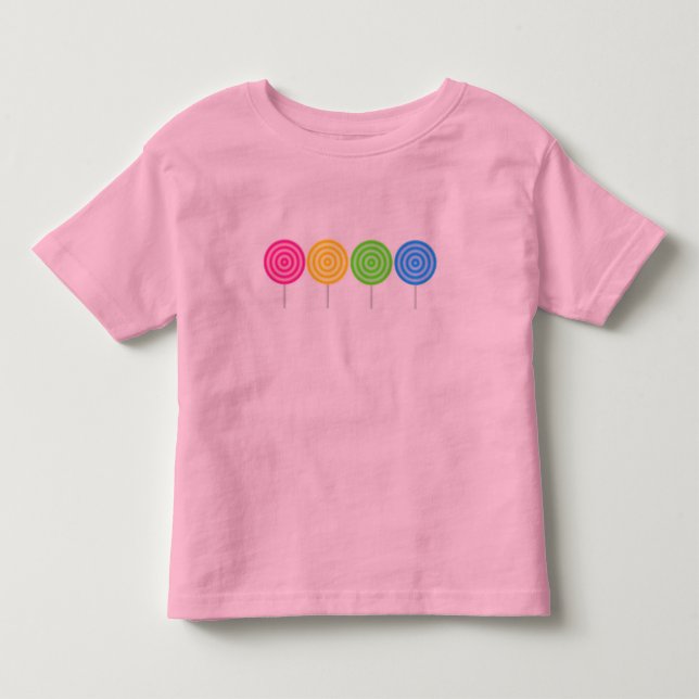 Lollipops Toddler Ringer Tshirt (Front)