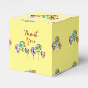 Lollipops Yellow Thank You  Favour Box