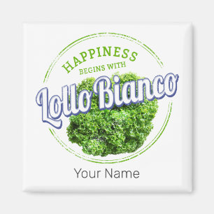Lollo Bianco Salad Vintage Lollo Bionda Vegan Magnet