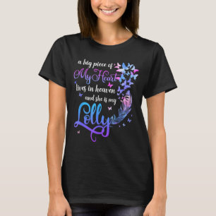Lolly Lives in Heaven Memorial Grandma Grandchild T-Shirt