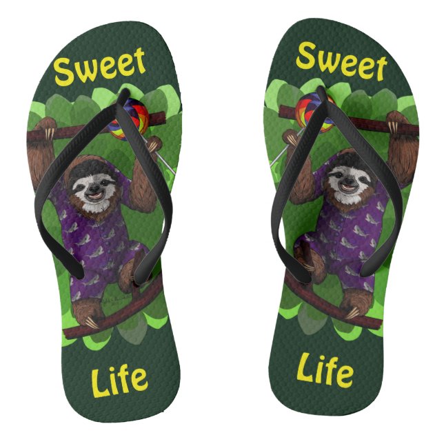Lolly Sloth Thongs (Footbed)