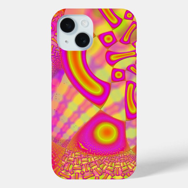 LollyPoP 3D Fused Glass Fractal Case-Mate iPhone Case (Back)