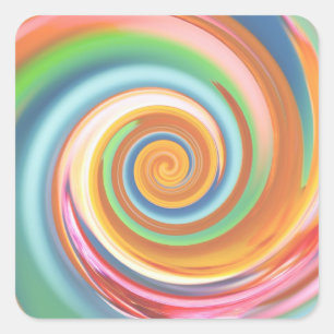 lollypop square sticker