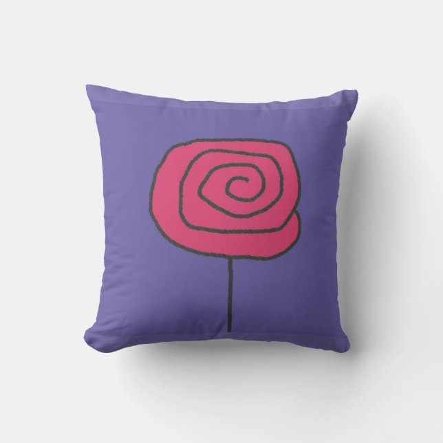 Lollypop Throw Pillow (Front)