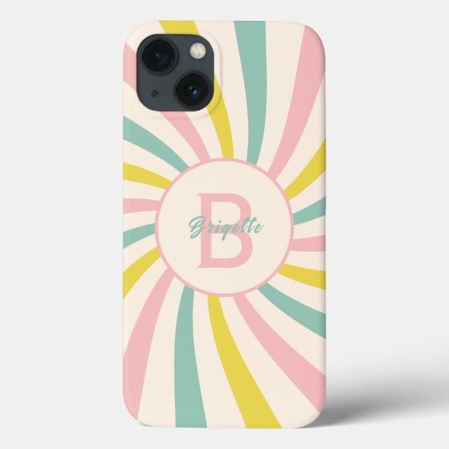 'Lollypop Vibes', retro personalised Case-Mate iPhone Case (Back)